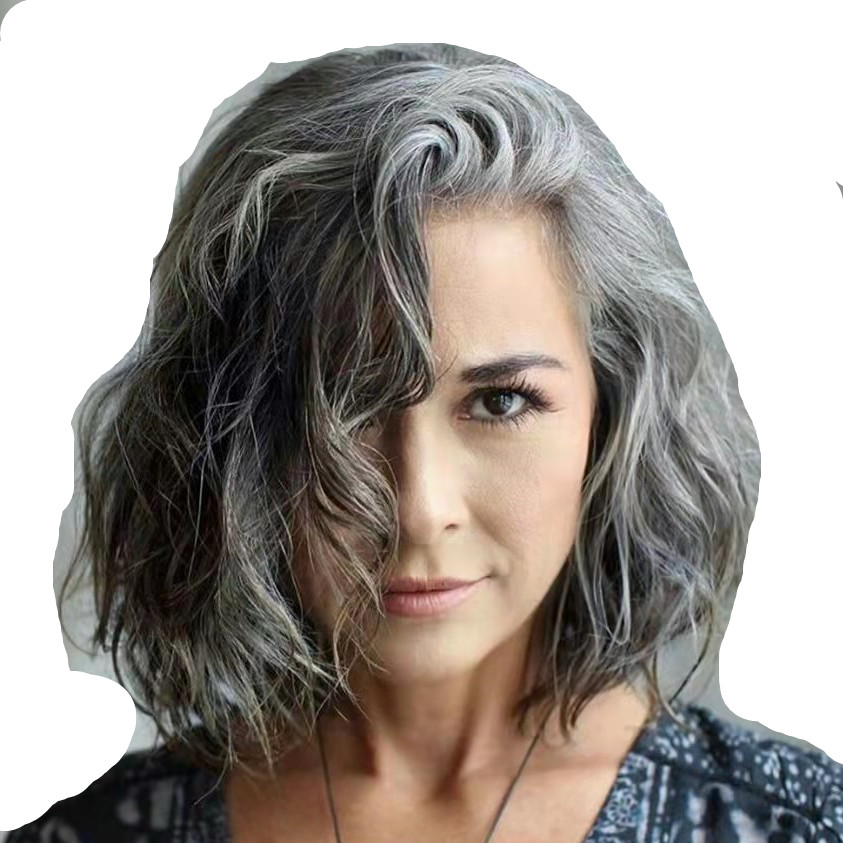 salt and pepper grey human hair wig lace front wigs ombre color two tone black to gray bob wigss for women, Grey hair color
salt and pepper grey human hair wig lace front wigs ombre color two tone black to gray bob wigss for women, Grey hair color
