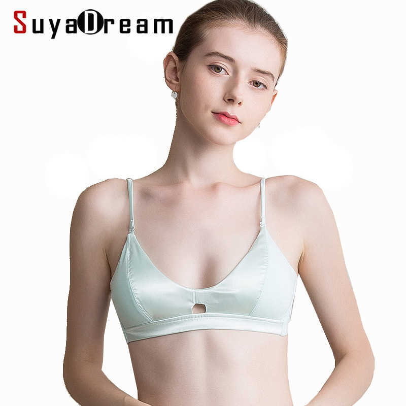 SuyaDream Women Bra 100%Real Silk Lining Thin Padded 3/4 Cup Bras For Girl Every wear Underwear Black Pink Small Cups 210603
SuyaDream Women Bra 100%Real Silk Lining Thin Padded 3/4 Cup Bras For Girl Every wear Underwear Black Pink Small Cups 210603
