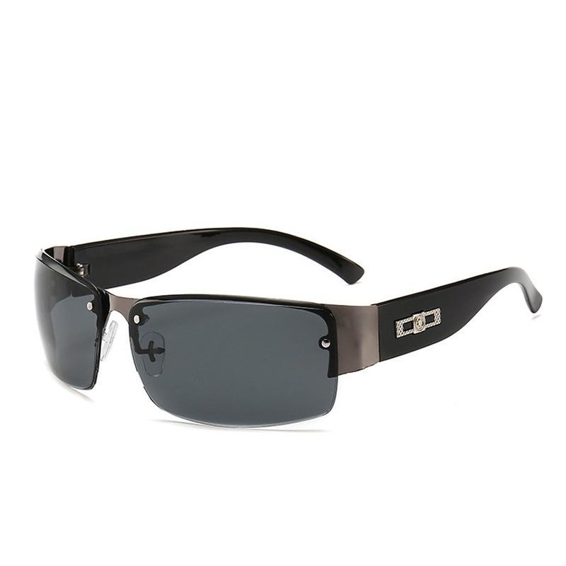 Sunglasses Fashion Design Men Eyeglasses Metal Decoration Wide Leg Glasses Trend Shade Sport Traveling
Sunglasses Fashion Design Men Eyeglasses Metal Decoration Wide Leg Glasses Trend Shade Sport Traveling