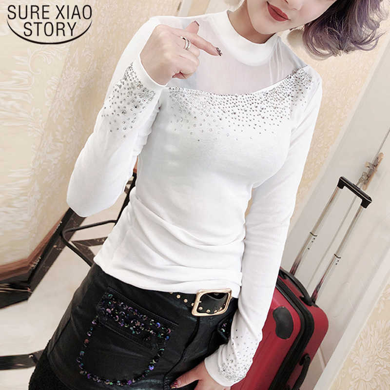 Fashion Hollow Sexy Mesh Vertical Collar Long Sleeve Women Shirts Autumn Slim Splice Women Blouse and Tops Plus Size 7854 50 210527, Black
Fashion Hollow Sexy Mesh Vertical Collar Long Sleeve Women Shirts Autumn Slim Splice Women Blouse and Tops Plus Size 7854 50 210527, Black