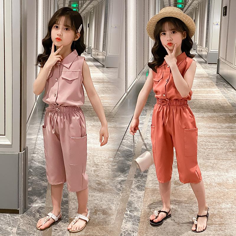 Clothing Sets Boys And Girls Shirt Solid Color Chiffon Children's Sleeveless + Pants Kids' Clothes Wear 2 Of Leisure Summer Outwear, Pink
Clothing Sets Boys And Girls Shirt Solid Color Chiffon Children's Sleeveless + Pants Kids' Clothes Wear 2 Of Leisure Summer Outwear, Pink