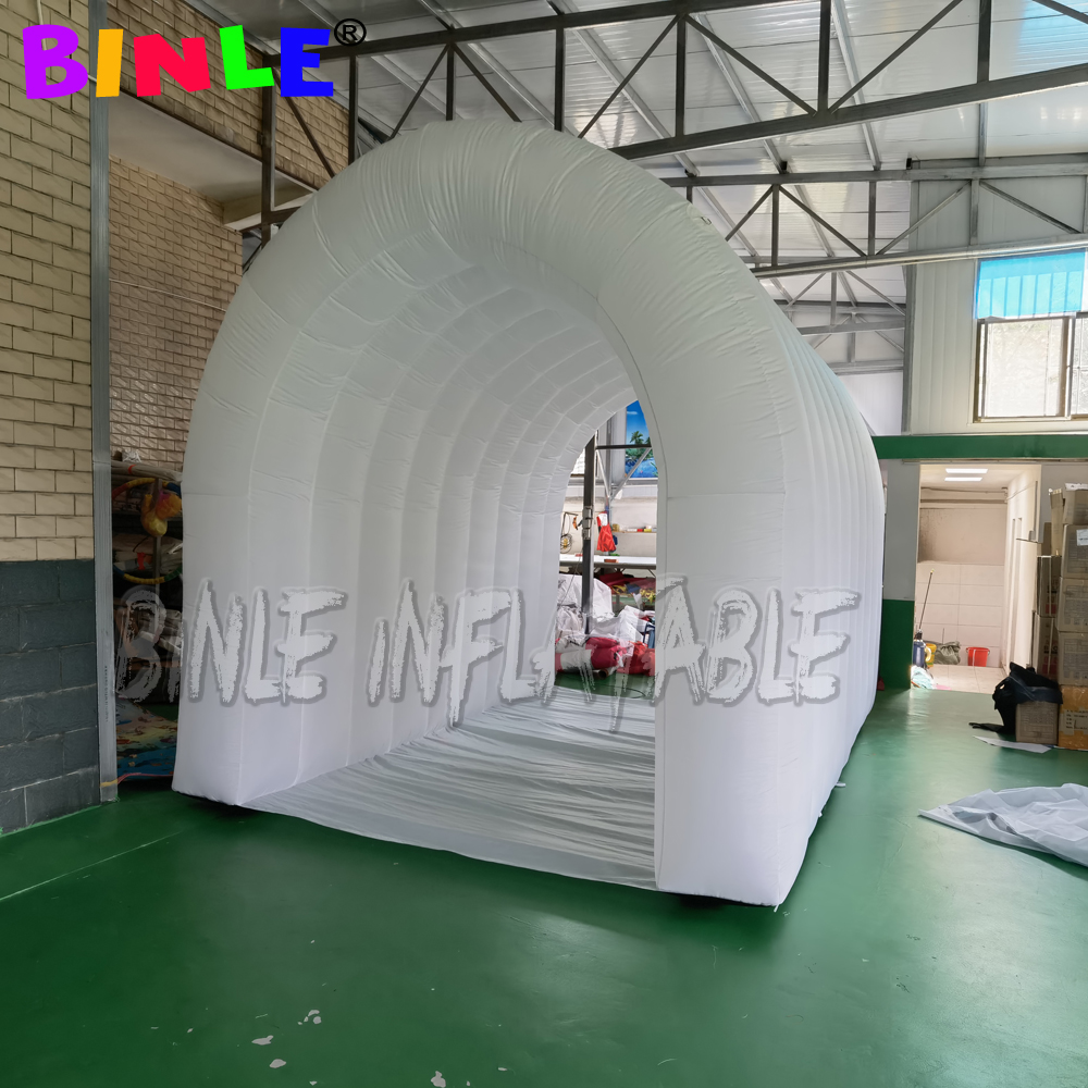 3m/6m outdoor promotional LED light inflatable tunnel tent,sport channel for wedding party event entrance
