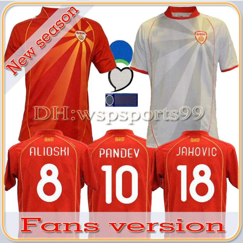 North Macedonia PANDEV soccer jersey 2021 national team TRICKOVSKI BARDHI ALIOSKI maillots de foot STOJANOVSKI ELMAS RISTOVSKI ADEMI CHURLINOV football shirt, 2021 home
North Macedonia PANDEV soccer jersey 2021 national team TRICKOVSKI BARDHI ALIOSKI maillots de foot STOJANOVSKI ELMAS RISTOVSKI ADEMI CHURLINOV football shirt, 2021 home