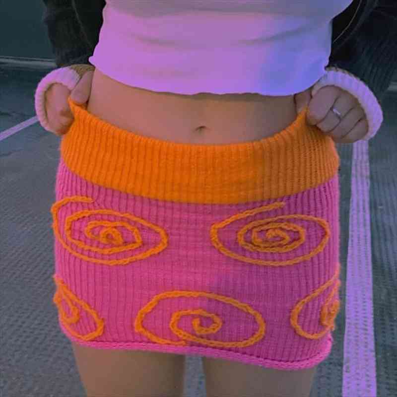knitted color block crochet womens skirts mini girls y2k high waist bodycon knitting summer club streetwear, Black
knitted color block crochet womens skirts mini girls y2k high waist bodycon knitting summer club streetwear, Black
