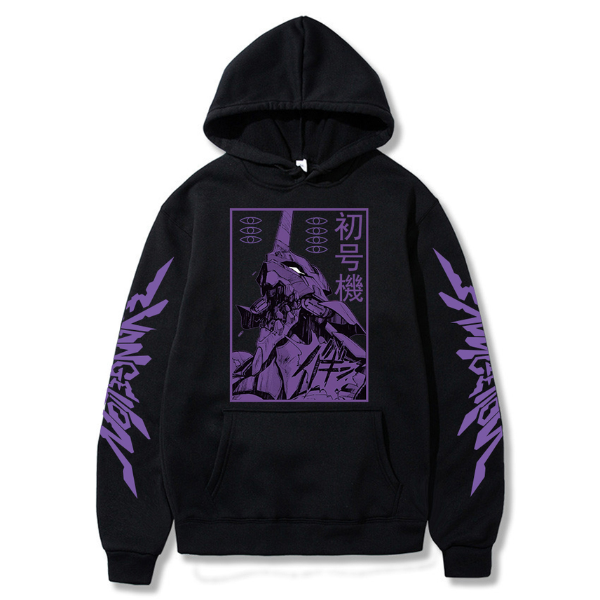 Men's and women's long sved hoodi, large size Unisex sportswear, Japane Ivan jerion animation print, purple pattern, fashion, Eva-00 proto, Black
Men's and women's long sved hoodi, large size Unisex sportswear, Japane Ivan jerion animation print, purple pattern, fashion, Eva-00 proto, Black