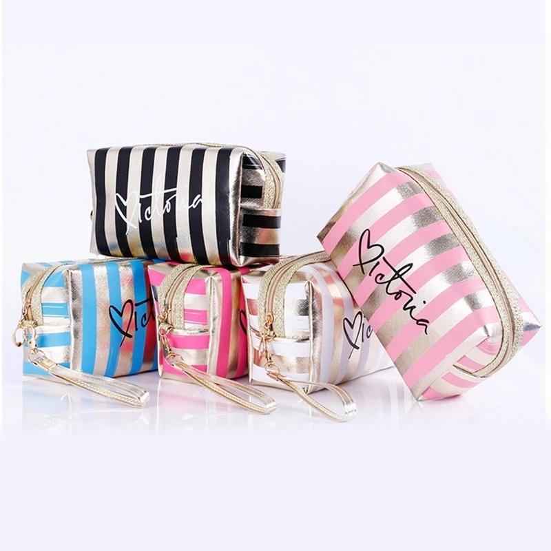 Waterproof Stripe Series Bag Cosmetic Toiletry Lady Neceser PVC Travel Organizer Kawaii Pouch Bags & Cases, A1
Waterproof Stripe Series Bag Cosmetic Toiletry Lady Neceser PVC Travel Organizer Kawaii Pouch Bags & Cases, A1