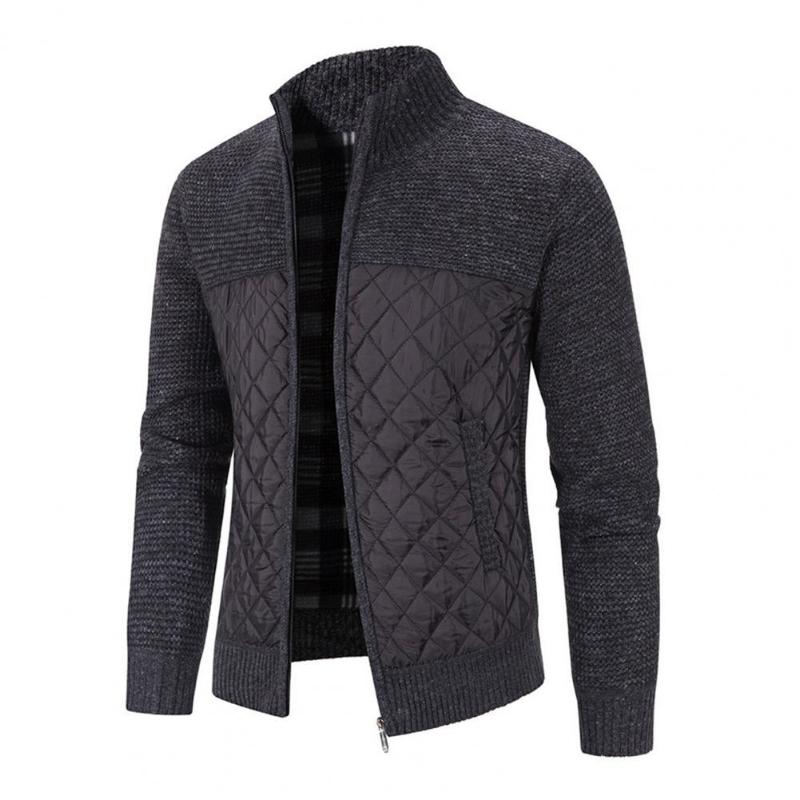 Men's Trench Coats Zipper Closure Long Sleeve Sweater Coat Autumn Winter Patchwork Pockets Stand Collar Knitted Jacket Knitwear, Wine red
Men's Trench Coats Zipper Closure Long Sleeve Sweater Coat Autumn Winter Patchwork Pockets Stand Collar Knitted Jacket Knitwear, Wine red