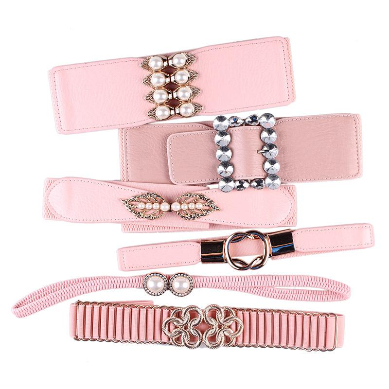 Belts Designer Pink Elastic Belt Waist Seal Female Fashion Water Diamond Pearl Dress Accessories Wide Stretch Women, Black
Belts Designer Pink Elastic Belt Waist Seal Female Fashion Water Diamond Pearl Dress Accessories Wide Stretch Women, Black