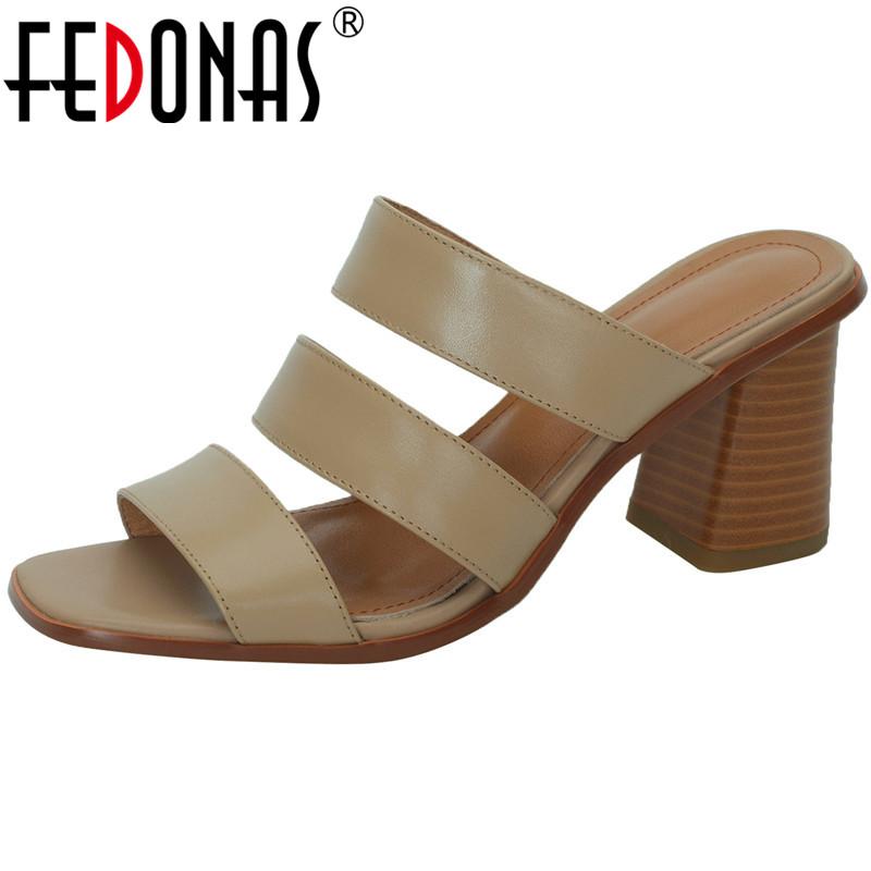 Dress Shoes FEDONAS Concise Design Women Sandals 2021 Summer Genuine Leather Thick Heels Pumps Est Vintage Party Prom Casual Woman, Black
Dress Shoes FEDONAS Concise Design Women Sandals 2021 Summer Genuine Leather Thick Heels Pumps Est Vintage Party Prom Casual Woman, Black