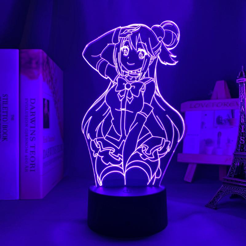 Night Lights Anime Led Light KonoSuba Aqua For Kids Bedroom Decor Brithday Gift Manga Room Desk 3d Lamp Acrylic
Night Lights Anime Led Light KonoSuba Aqua For Kids Bedroom Decor Brithday Gift Manga Room Desk 3d Lamp Acrylic