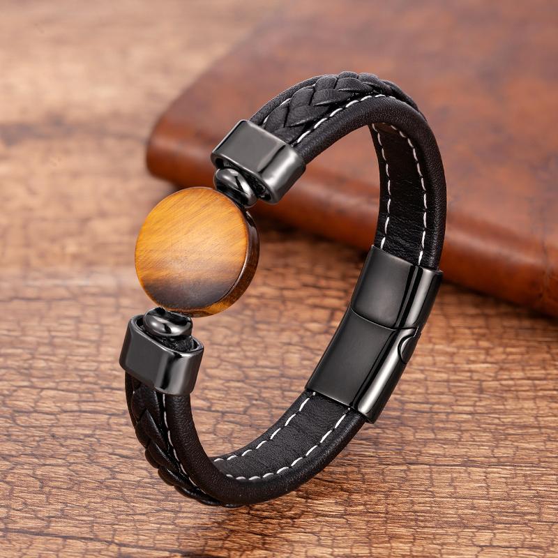 Charm Bracelets YAN MIN Bead For Men Round Natural Stone Weaving Leather Fashion Jewelry Woman Accessori Bijoux SL-279
Charm Bracelets YAN MIN Bead For Men Round Natural Stone Weaving Leather Fashion Jewelry Woman Accessori Bijoux SL-279