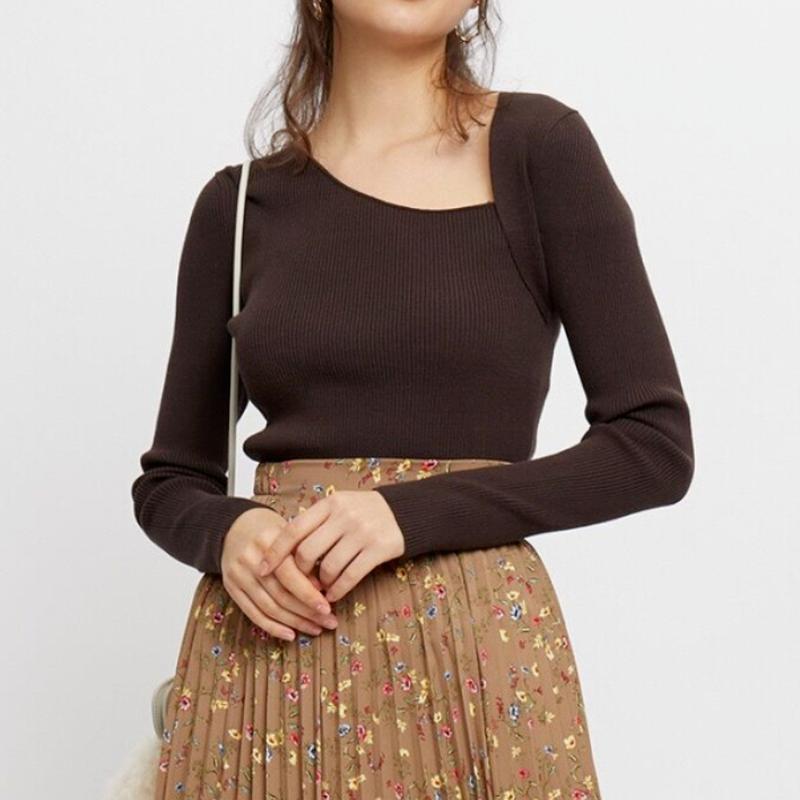 Women's Sweaters Spring Arrivals Chic Asymmetrical Design Fashion Simple Long Sleeve Sweater Basic Bottomed Knit Pullover Tops, White;black
Women's Sweaters Spring Arrivals Chic Asymmetrical Design Fashion Simple Long Sleeve Sweater Basic Bottomed Knit Pullover Tops, White;black