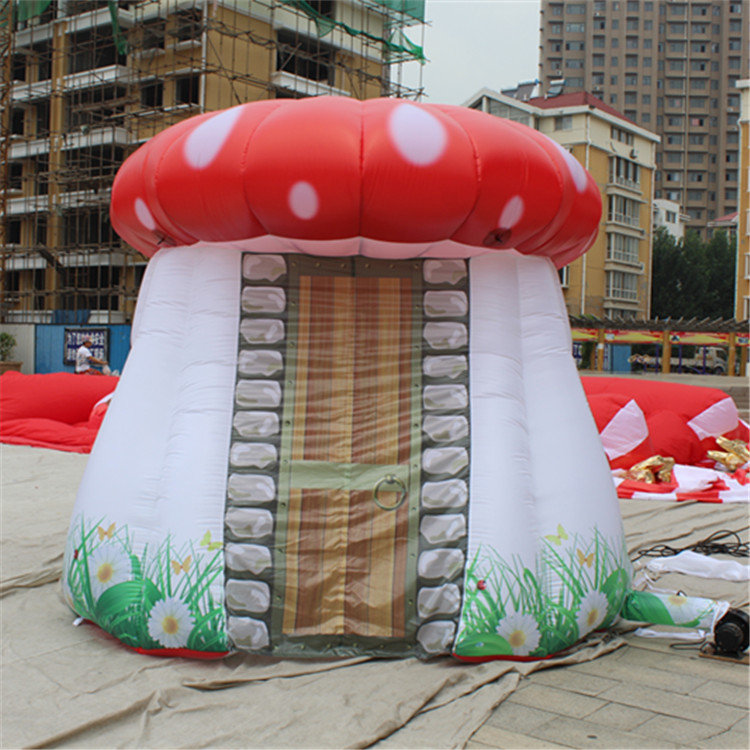 Outdoor Advertising Giant Inflatable Balloon Mushroom Tent With Blower For Nightclub Decoartion Or Wedding Decor