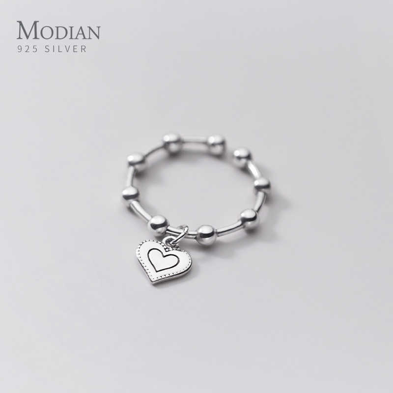 Fashion Vintage 925 Sterling Silver Love Hearts Ring Light Beads Opening Finger for Women Korea Style Fine Jewlery 210707
Fashion Vintage 925 Sterling Silver Love Hearts Ring Light Beads Opening Finger for Women Korea Style Fine Jewlery 210707