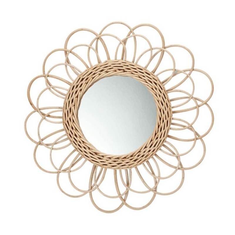 Rattan Innovative Art Decoration Round Makeup Mirror Dressing Bedroom Bathroom Wall Hanging Mirrors Drop shipping
Rattan Innovative Art Decoration Round Makeup Mirror Dressing Bedroom Bathroom Wall Hanging Mirrors Drop shipping
