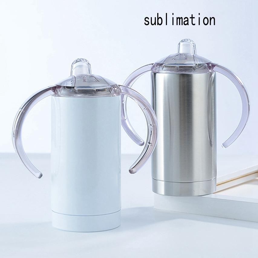 Blank Sublimation Tumblers with Lid Sippy Cup For Children 12oz white Straight sippy cups Stainless steel kids drinking tumbler with handles
Blank Sublimation Tumblers with Lid Sippy Cup For Children 12oz white Straight sippy cups Stainless steel kids drinking tumbler with handles