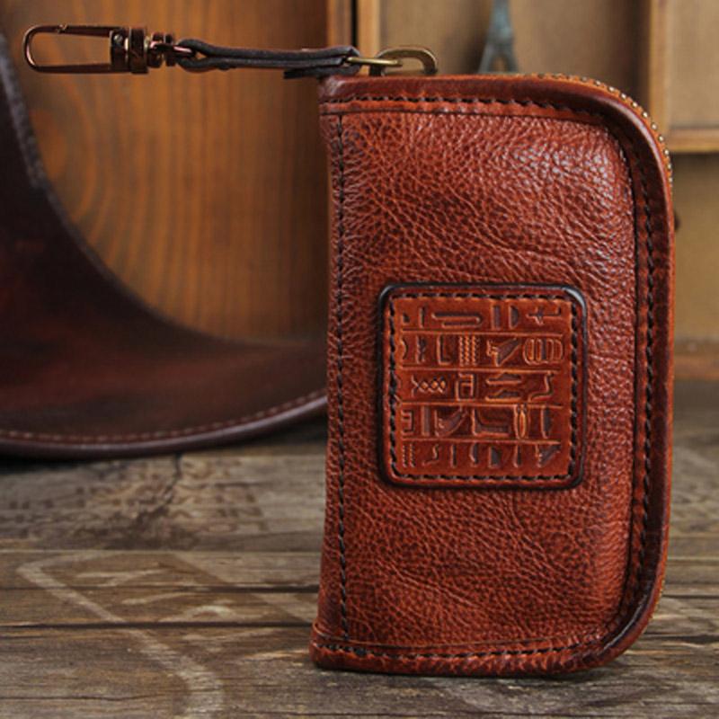 Wallets Handmade Cowhide Retro Bag Men And Women Couples Trendy Zipper Key Case Leather Large-capacity Coin Purse Creative Gift, Red;black
Wallets Handmade Cowhide Retro Bag Men And Women Couples Trendy Zipper Key Case Leather Large-capacity Coin Purse Creative Gift, Red;black