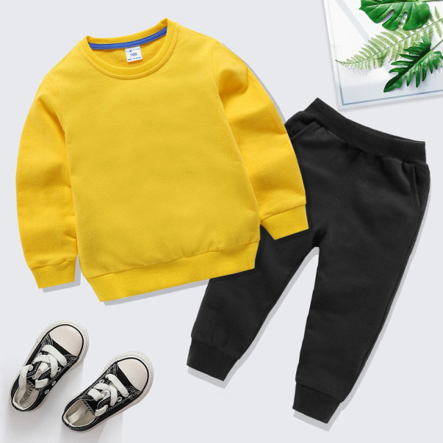 Autumn children's long sleeve round neck sweater clothing sets boys' and girls' new sports two-piecewear in winter
Autumn children's long sleeve round neck sweater clothing sets boys' and girls' new sports two-piecewear in winter