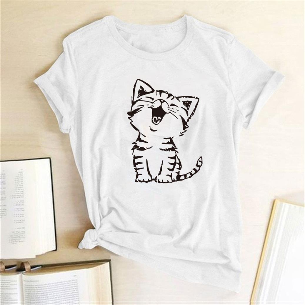 cat printing summer graphic women t shirts tees kawaii tshirts cotton for teens harajuku crew neck mujer camisetas, White
cat printing summer graphic women t shirts tees kawaii tshirts cotton for teens harajuku crew neck mujer camisetas, White
