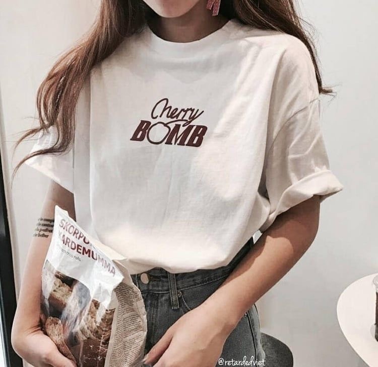 Cherry Bomb Letter Printed T Shirt Aesthetic Vintage 90s Fashion Graphic Tee Grunge Cute Kawaii Hipster Tops Tumblr Outfiter 210518, White t shirt
Cherry Bomb Letter Printed T Shirt Aesthetic Vintage 90s Fashion Graphic Tee Grunge Cute Kawaii Hipster Tops Tumblr Outfiter 210518, White t shirt