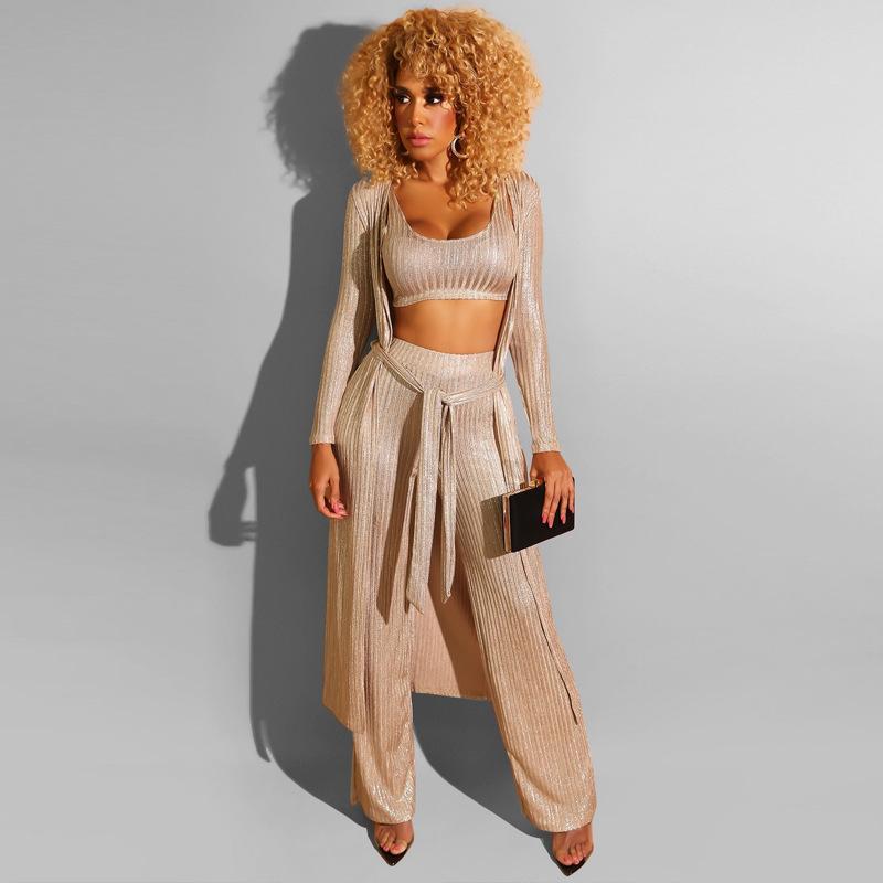 Two Piece Dress Laughido Plus Size Women Set Gold Black Suit Elegant Party Crop Top Wide Leg And Long Coat 3 Sets Casual Loose Outfits
Two Piece Dress Laughido Plus Size Women Set Gold Black Suit Elegant Party Crop Top Wide Leg And Long Coat 3 Sets Casual Loose Outfits