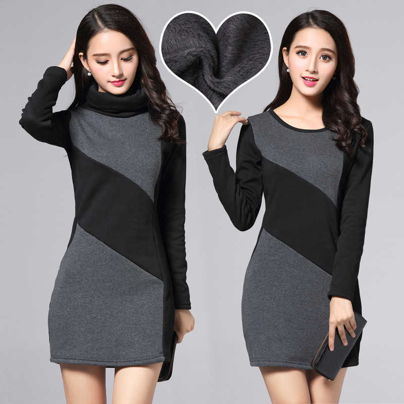 winter warm fleece thick dress women es women's black vintage maxi party sexy bodycon female plus size 210608, Turtleneck
winter warm fleece thick dress women es women's black vintage maxi party sexy bodycon female plus size 210608, Turtleneck