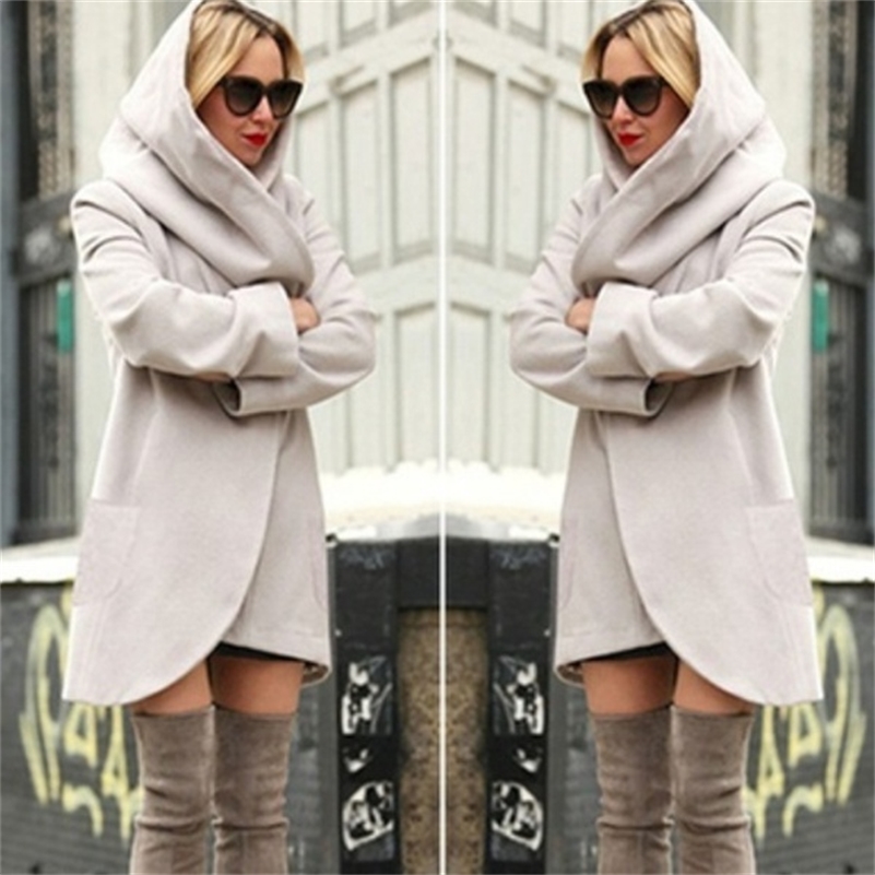 Autumn and winter long-sleeved fashion loose woolen coat with pockets plus size S-5XL Hooded Trench Women Casual Windbreaker 211018, Pink
Autumn and winter long-sleeved fashion loose woolen coat with pockets plus size S-5XL Hooded Trench Women Casual Windbreaker 211018, Pink