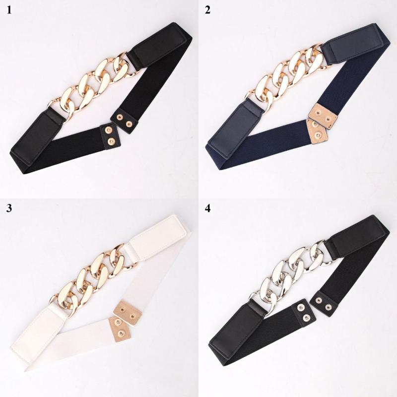 Belts Exaggerated Metal Thick Chain Belt For Women All-match Pure Color Coat Sweater Female Waistband More Style Ladies Dress, Black;brown
Belts Exaggerated Metal Thick Chain Belt For Women All-match Pure Color Coat Sweater Female Waistband More Style Ladies Dress, Black;brown