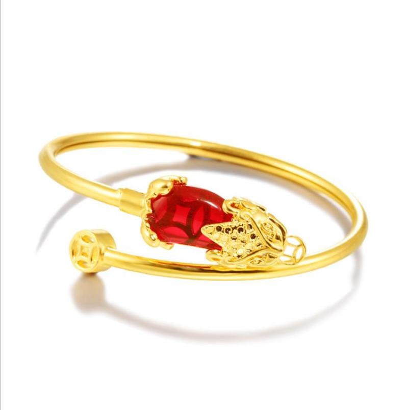 Bangle Hi Cuff Women Wedding Pixiu Bracelet 24k Gold Party Friend Birthday Gift Fine Jewelry Valentine's Day
Bangle Hi Cuff Women Wedding Pixiu Bracelet 24k Gold Party Friend Birthday Gift Fine Jewelry Valentine's Day