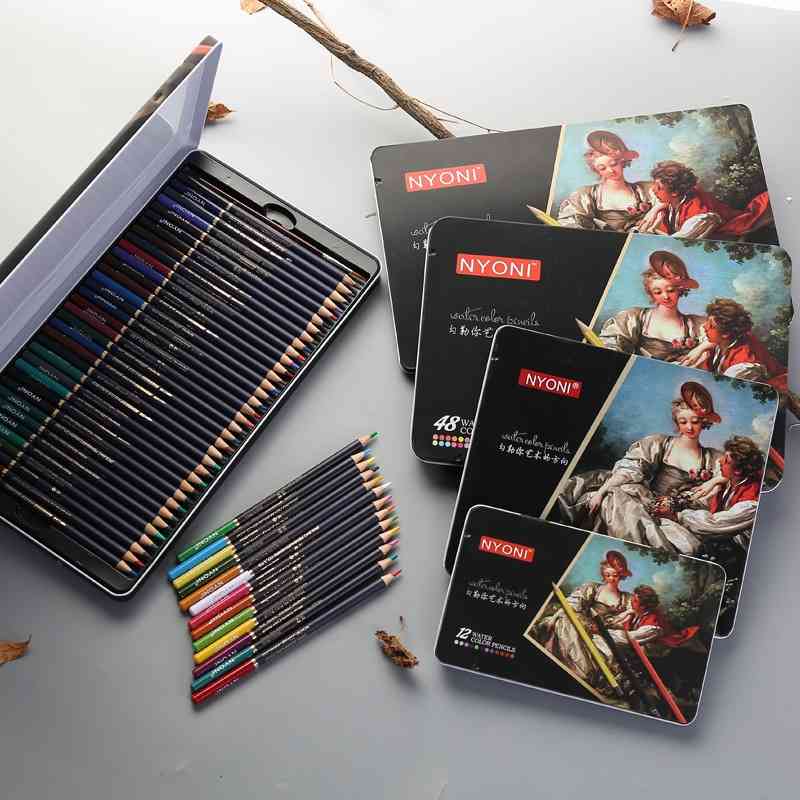 Nioni 72 water soluble color pencil iron box packaging package with large quantity and preferential price
Nioni 72 water soluble color pencil iron box packaging package with large quantity and preferential price