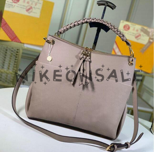 Mahina MAIDA BEAUBOURG MM HOBO Calf Leather perforated Shoulder Bag Braided Top Handle Handbag Women Designer Duffle Tote M45522
Mahina MAIDA BEAUBOURG MM HOBO Calf Leather perforated Shoulder Bag Braided Top Handle Handbag Women Designer Duffle Tote M45522