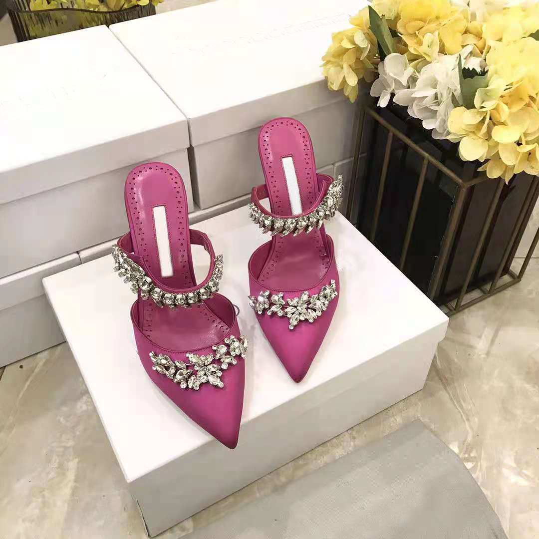 Italy Shoes Fashion Pumps Lurum Pink Satin Crystal Embellished Mules Wedding Party 90mm Heel Jewel
Italy Shoes Fashion Pumps Lurum Pink Satin Crystal Embellished Mules Wedding Party 90mm Heel Jewel