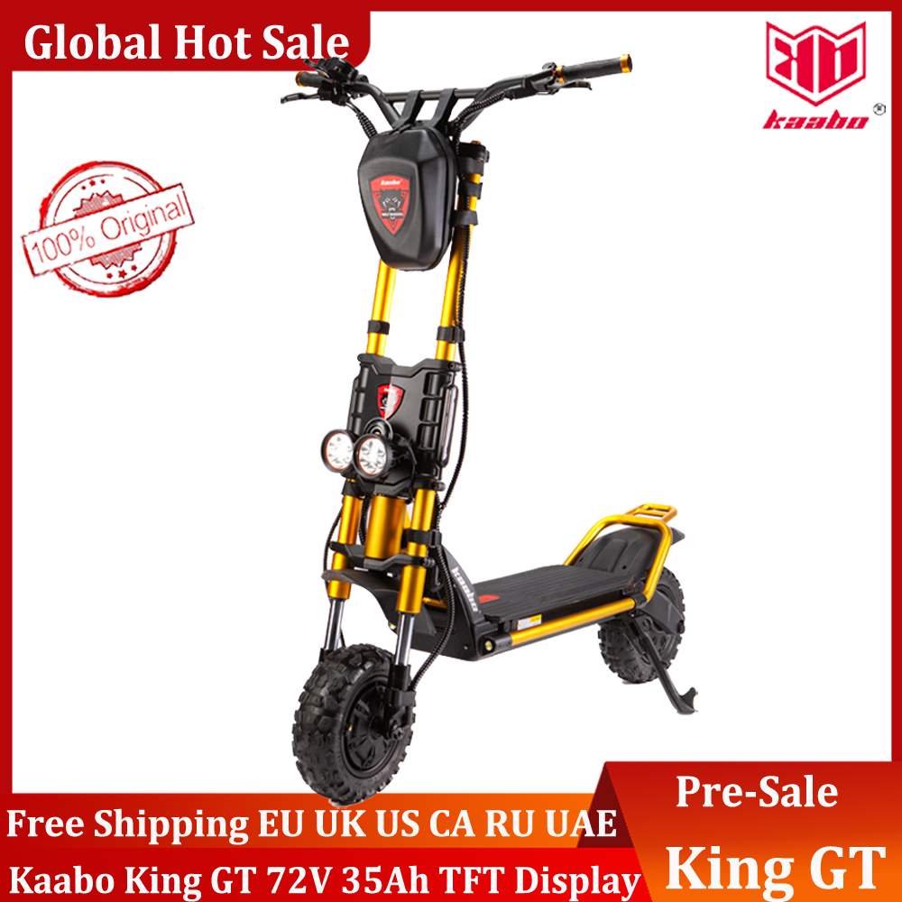Pre Sale Kaabo Wolf King GT PRO+ 11inch 72V 35AH 21700 Battery Top speed 100km/h Electric Scooter Monster Scooter SUV scooter
Pre Sale Kaabo Wolf King GT PRO+ 11inch 72V 35AH 21700 Battery Top speed 100km/h Electric Scooter Monster Scooter SUV scooter