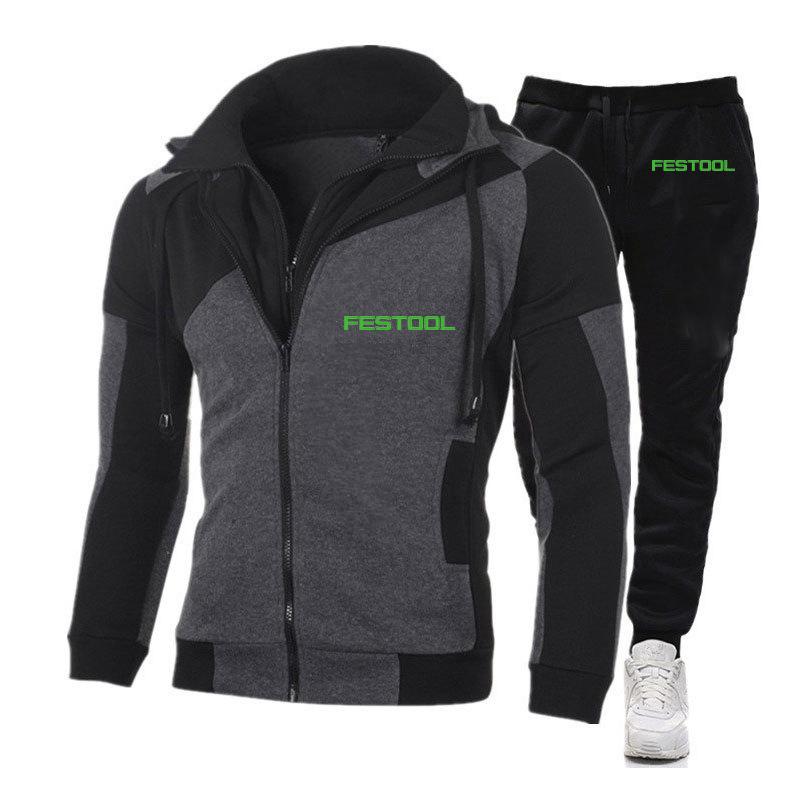 Men's Tracksuits Festool Tools Sets Hoodies+Pants 2 Piece Set Harajuku Run Suits Casual Sweatshirts Tracksuit Brand Jogging Sportswear Male, Gray
Men's Tracksuits Festool Tools Sets Hoodies+Pants 2 Piece Set Harajuku Run Suits Casual Sweatshirts Tracksuit Brand Jogging Sportswear Male, Gray