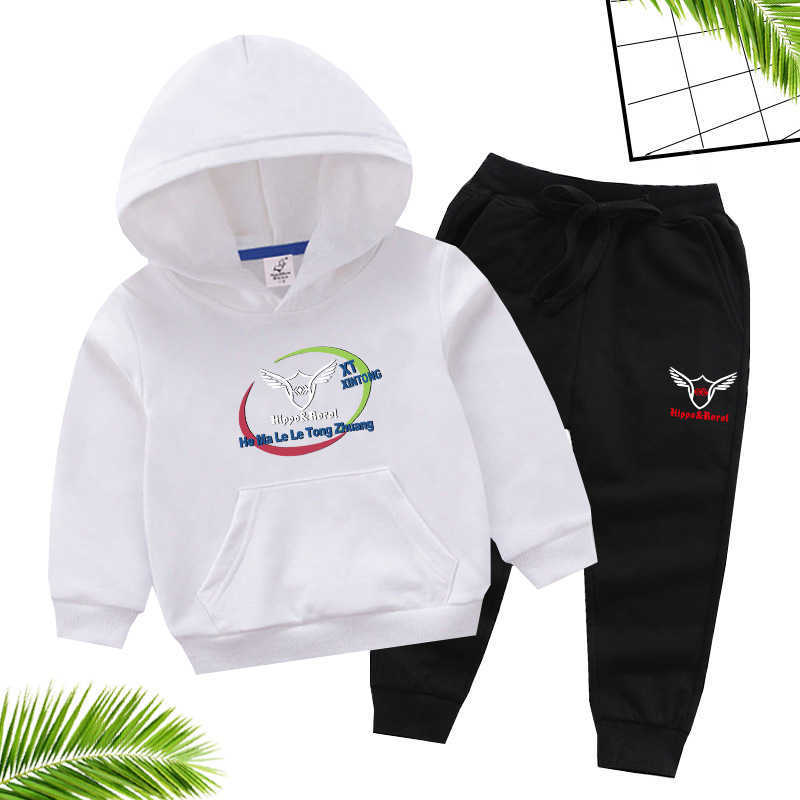 2021 new children's sweater men's and women's treasure Korean long sleeve small and medium-sized children's spring and autumn fashion, White - black pants - xintong 1
2021 new children's sweater men's and women's treasure Korean long sleeve small and medium-sized children's spring and autumn fashion, White - black pants - xintong 1