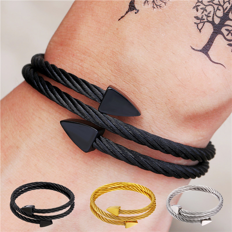 Luxury Royal men bracelet triangle mens jewelry Stainlesss steel pulseras bracelets homme bijoux hippie armband bileklik, Black
Luxury Royal men bracelet triangle mens jewelry Stainlesss steel pulseras bracelets homme bijoux hippie armband bileklik, Black