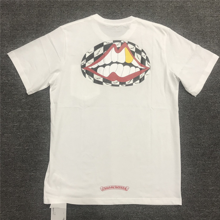 Hearts Chrome Chao Brand HeartsChrome Croxinxin Matty Limited Luminous Mouth Short Sleeve T-shirt D5D2, White;black
Hearts Chrome Chao Brand HeartsChrome Croxinxin Matty Limited Luminous Mouth Short Sleeve T-shirt D5D2, White;black