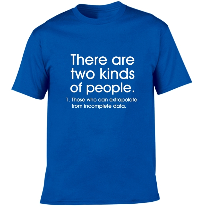 Men's There Are Two Kinds of People polate From Incomplete Data Loose T-Shirt Funny Novelty Saying Casual Men Clothes Tee 210629