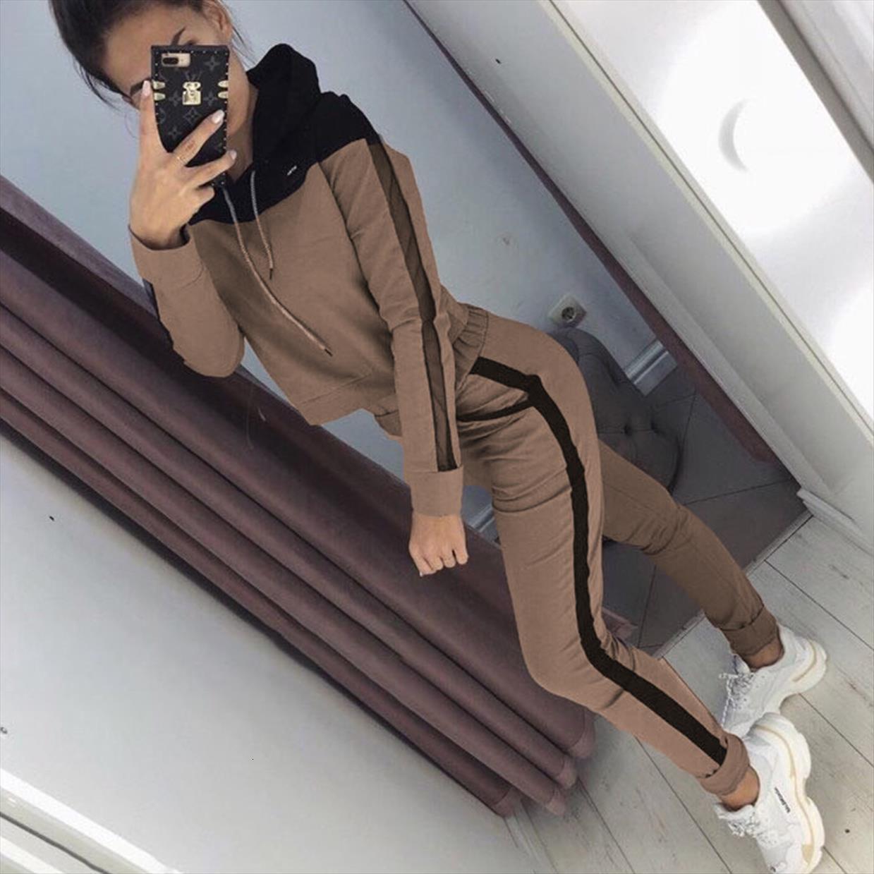 tracksuit sport suit two piece womenpant set tracksuits autumn solid color hooded sweatshirt and pant, White
tracksuit sport suit two piece womenpant set tracksuits autumn solid color hooded sweatshirt and pant, White