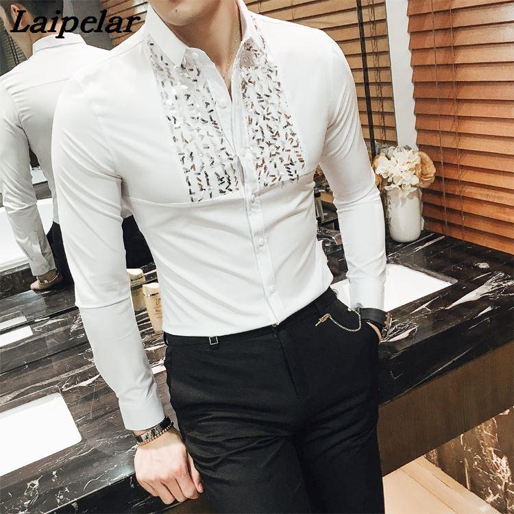 Baroque Shirts Mens Camicia Barocco Club Outfits Korean Clothes Black Camisa Social Slim Fit White Dress Men's Casual
Baroque Shirts Mens Camicia Barocco Club Outfits Korean Clothes Black Camisa Social Slim Fit White Dress Men's Casual