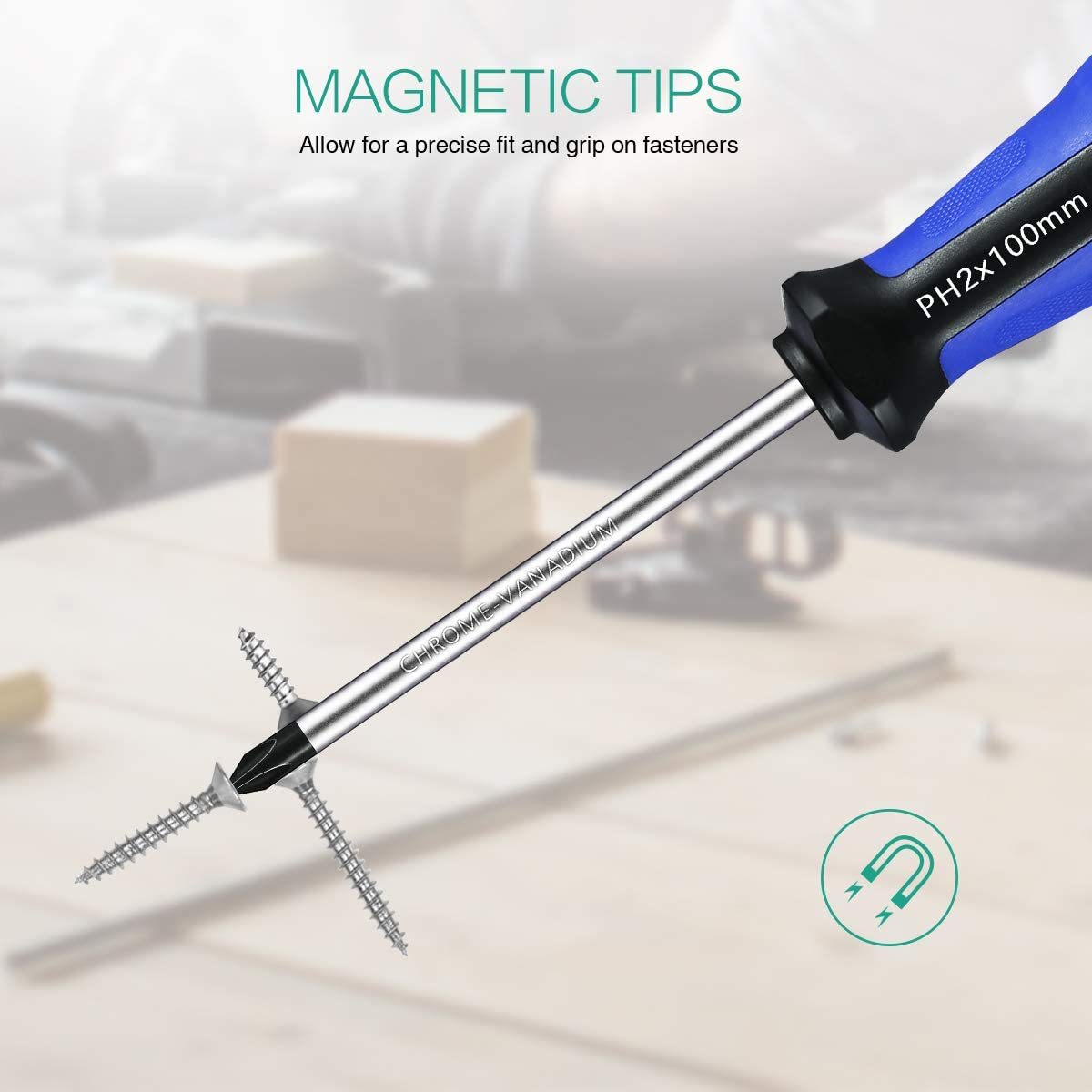 Oria screwdriver set keyhole buggy with non-skid magnetizer handle to repair the home improvement computer toys