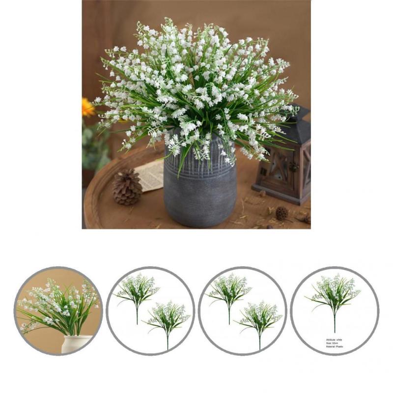 Decorative Flowers & Wreaths Flower Handicraft Lightweight Attractive Elegant Realistic Simulation Convallariae
Decorative Flowers & Wreaths Flower Handicraft Lightweight Attractive Elegant Realistic Simulation Convallariae
