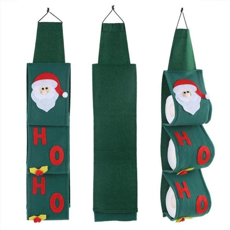 Christmas Decorations Santa Claus Toilet Roll Paper Covers Pendant Decoration Xmas Bathroom Hanging Napkin Holder Bag Pouch Home Organizer 
Christmas Decorations Santa Claus Toilet Roll Paper Covers Pendant Decoration Xmas Bathroom Hanging Napkin Holder Bag Pouch Home Organizer