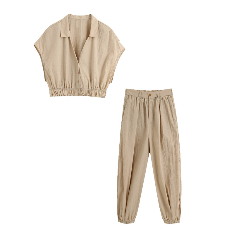 Summer Outfit Women Two Piece Long Pants Outfits Crop Top Sets High Waist Slim Casual Shirt for women WB2408 210525, Tops
Summer Outfit Women Two Piece Long Pants Outfits Crop Top Sets High Waist Slim Casual Shirt for women WB2408 210525, Tops