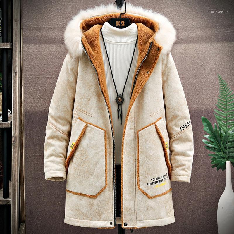 Men's Down & Parkas Lambswool Retro Jacket Men Patchwork Hooded Fur Collar Casual Long Thicken Kurtka Meska Winter Coat DE50MMF, Beige
Men's Down & Parkas Lambswool Retro Jacket Men Patchwork Hooded Fur Collar Casual Long Thicken Kurtka Meska Winter Coat DE50MMF, Beige