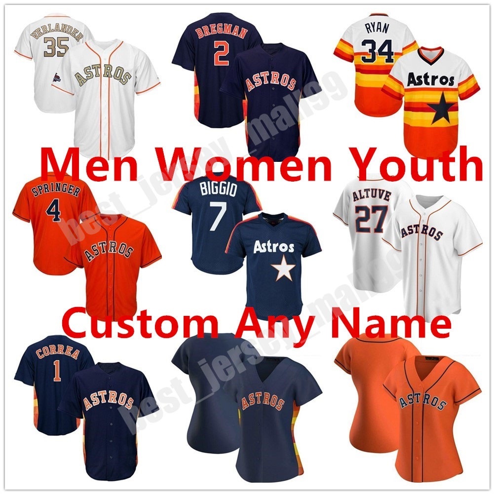 Custom 2021 Houston Jersey George Springer Alex Bregman Jose Altuve Justin Verlander Jeff Bagwell Nolan Ryan Astros Baseball, Blue;black
Custom 2021 Houston Jersey George Springer Alex Bregman Jose Altuve Justin Verlander Jeff Bagwell Nolan Ryan Astros Baseball, Blue;black