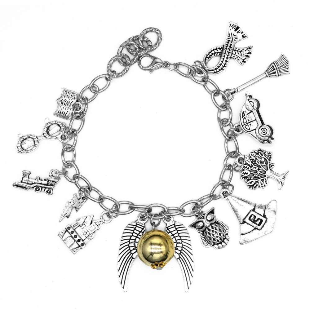 Harry Potter charms Bracelet golden wings snitch combination video accessories infinity Girls silver snap jewelry wholesale jewelery Gift, Golden;silver
Harry Potter charms Bracelet golden wings snitch combination video accessories infinity Girls silver snap jewelry wholesale jewelery Gift, Golden;silver