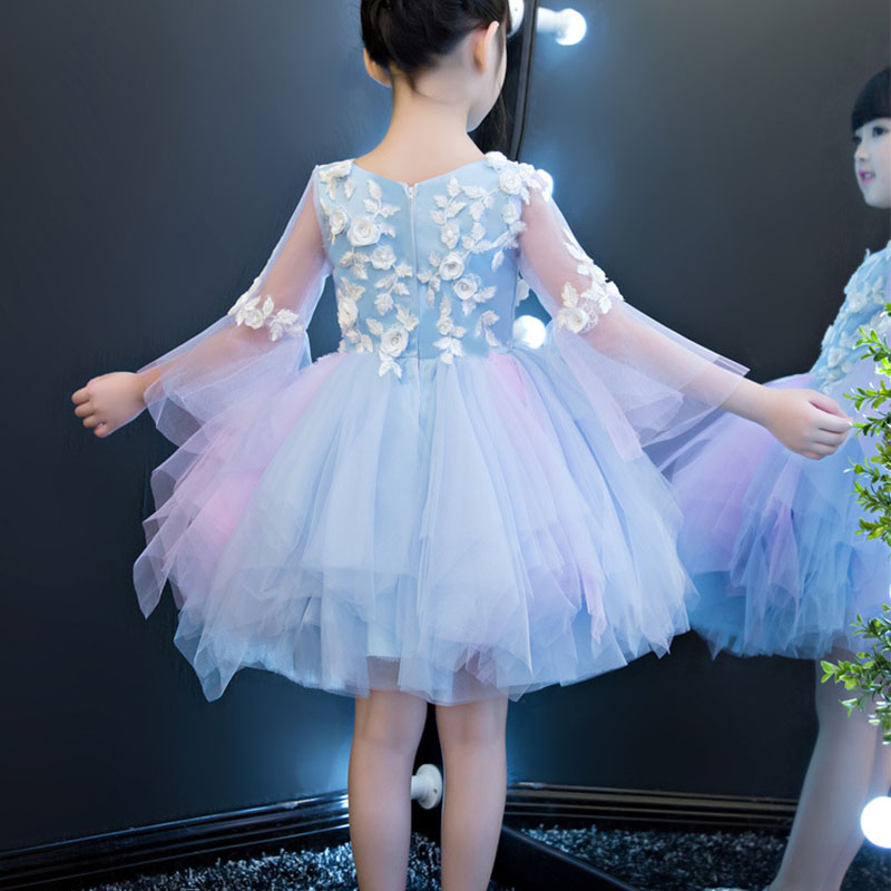 Baby First Holy Communion Dresses Long Trailing Girls Dress Child Mermaid Pageant Ball Gown for Wedding Birthday Evening Prom Party Gowns