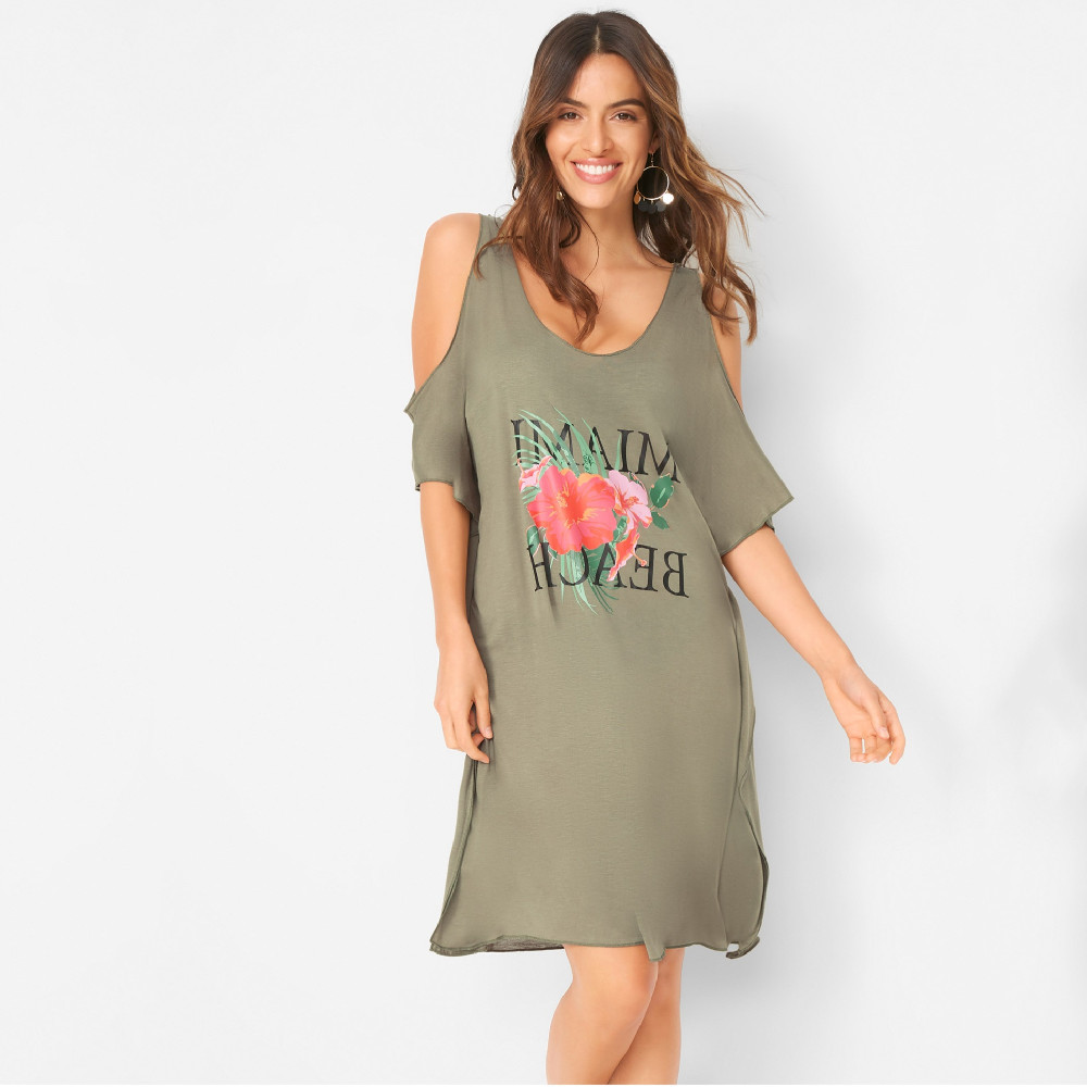 Tunics for Beach Women Swimsuit Cover-ups Woman Swimwear Cover up wear Pareo Dress Saida de Praia #Q868 210420