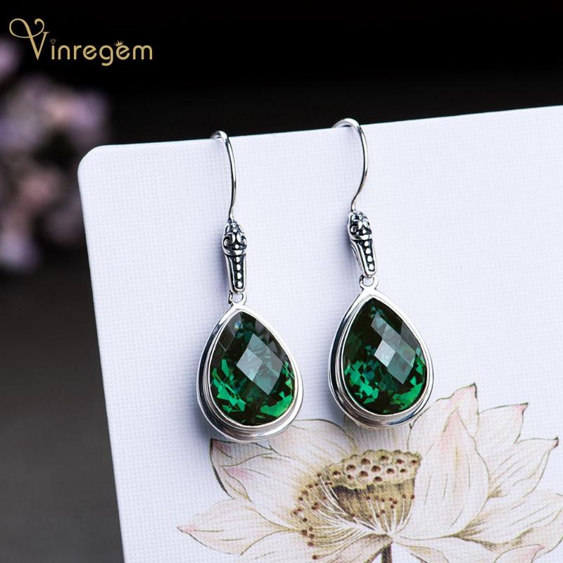 Dangle & Chandelier Vinregem Vintage 100% 925 Sterling Silver Water Drop Emerald Gemstone Wedding Engagement Earrings Fine Jewelry Gifts
Dangle & Chandelier Vinregem Vintage 100% 925 Sterling Silver Water Drop Emerald Gemstone Wedding Engagement Earrings Fine Jewelry Gifts
